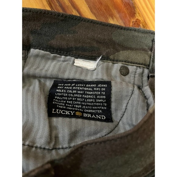 Lucky Brand Womens Jeans 2/26 Charlie Skinny Camo Pants 29” Inseam Stretch Denim - Picture 16 of 16